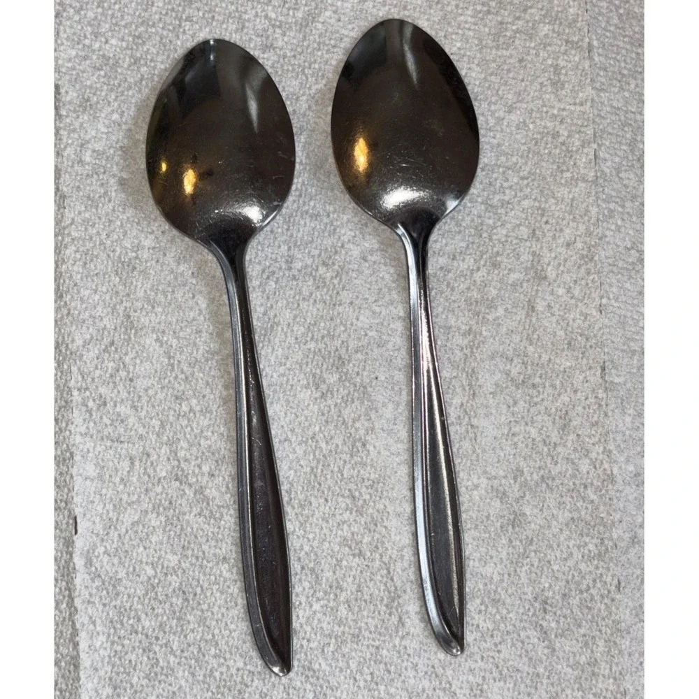 Oneida Twin Star Atomic Starburst Community Stainless Flatware 2 Tablespoons